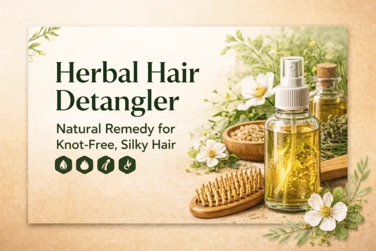 DIY Herbal Hair Detangler Spray with Marshmallow Root