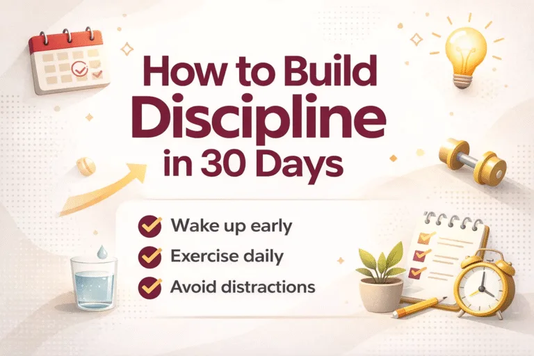 30 Day Challenge How to Build Discipline  Better Habits
