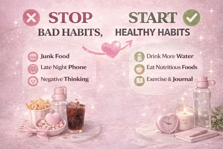 Glow Up Checklist Habits To Stop  Healthy Routines To Start