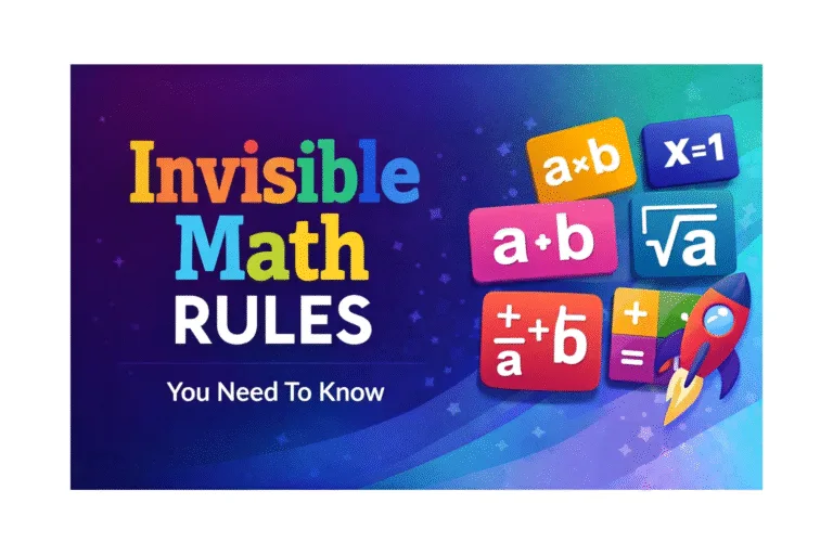 Invisible Math Bulletin Board Posters for Classroom Decor