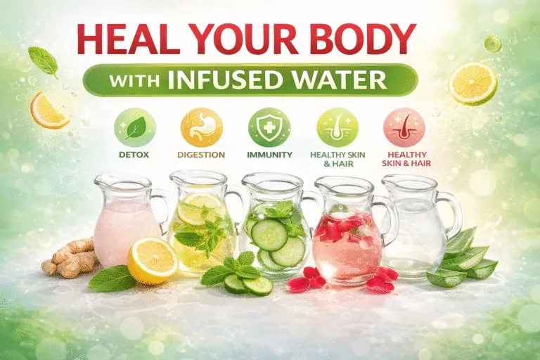 8 Infused Water Recipes for Glowing Skin, Weight Loss  Detox  Healthy Wellness Drinks