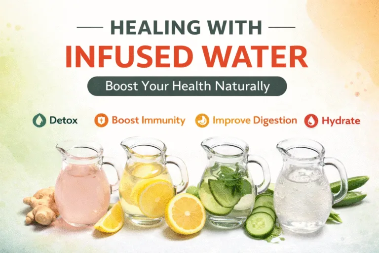 Natural Healing Infused Water Guide for Skin, Hair  Weight Loss Health Poster