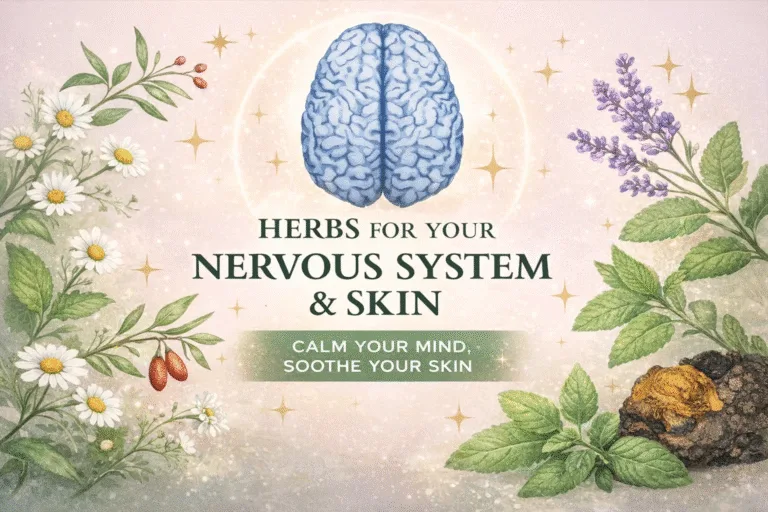 Healing Herbs for Your Nervous System  Glowing Skin Poster