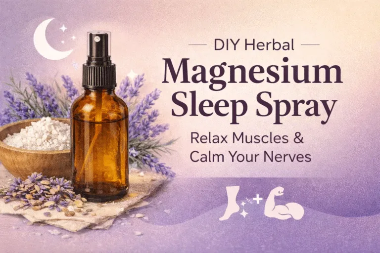 DIY Herbal Magnesium Rest Spray for Sleep  Muscle Relief  Natural Lavender Sleep Remedy