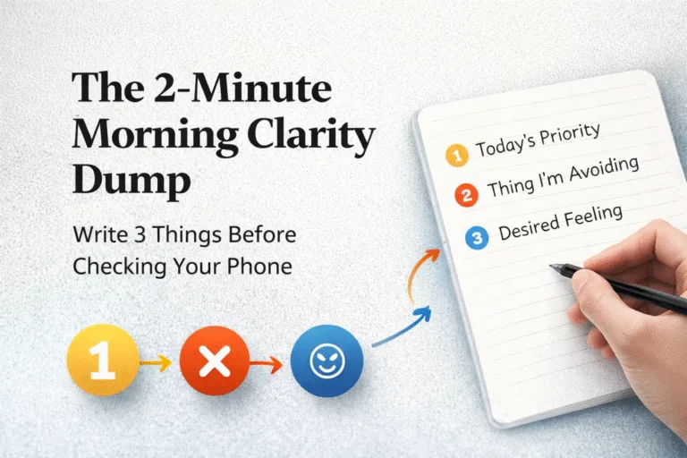 Start Doing the 2-Minute Morning Clarity Dump Habit for Better Daily Productivity and Focus