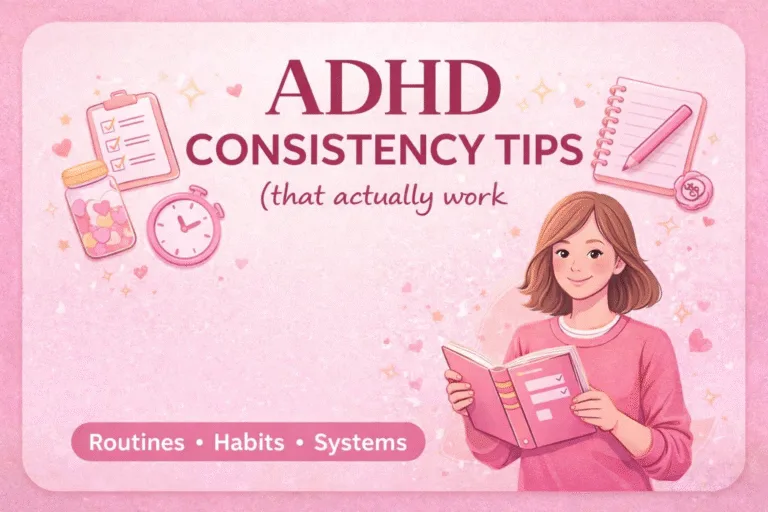ADHD Consistency Tips for Productivity  Habit Stacking  Executive Functioning Routine