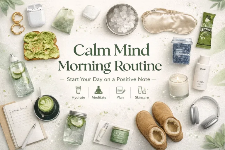 Calm Mind Morning Routine Checklist  Aesthetic Self-Care Habits  Minimalist Wellness Tips