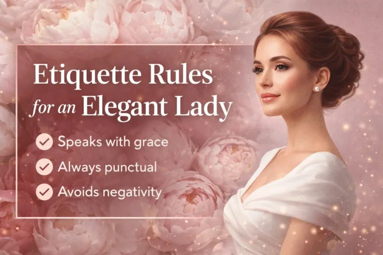 Etiquette Rules Of An Elegant Lady  Classy Feminine Habits