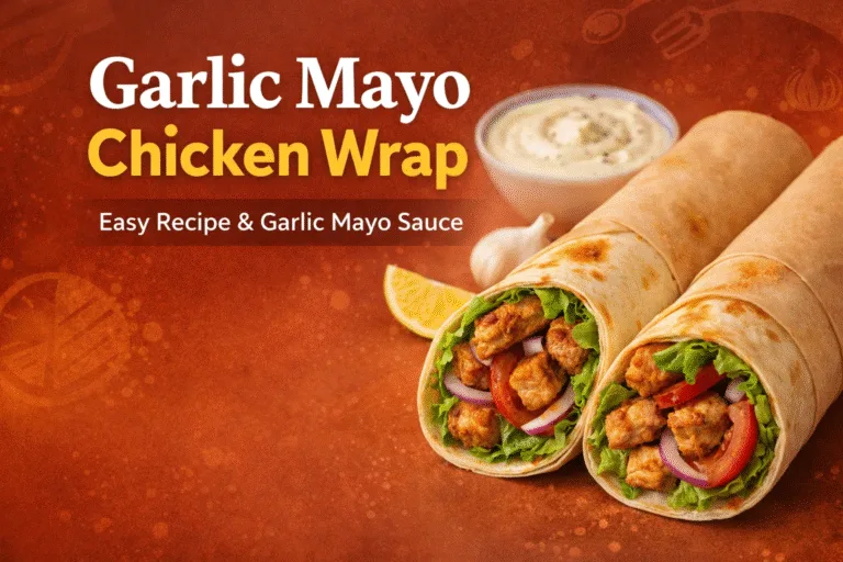 Easy Garlic Mayo Chicken Wrap Recipe
