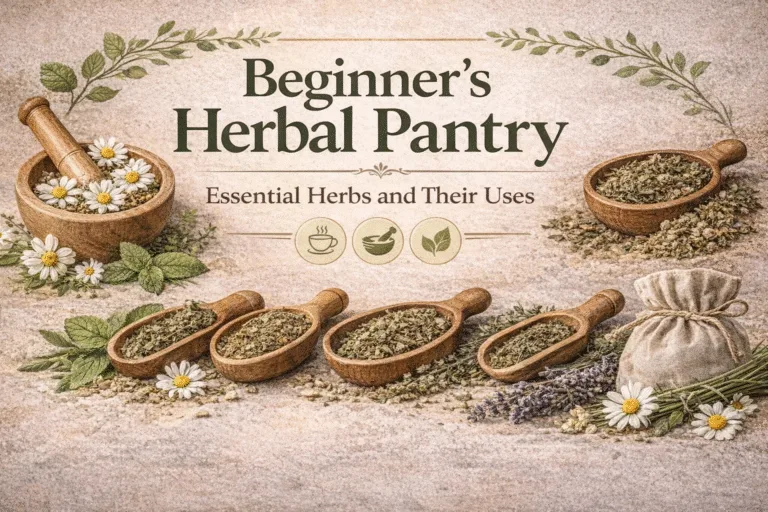 Beginners Herbal Pantry 5 Essential Herbs for Healing Teas