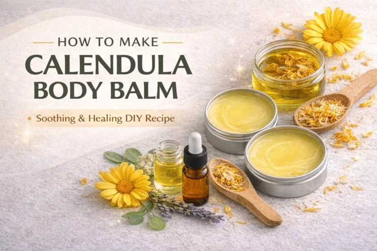 DIY Healing Calendula Body Balm Recipe for Eczema  Dry Skin