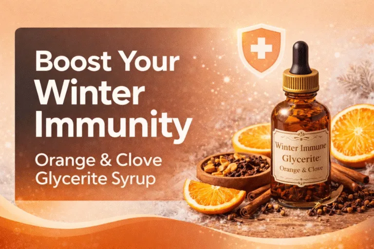 DIY Orange  Clove Winter Immune Glycerite Recipe