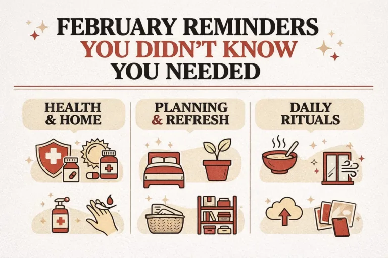 February Reset Checklist Winter Wellness  Self Care