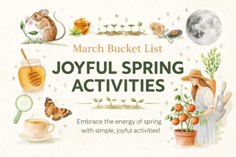 March Bucket List Ideas Simple Spring Activities  Aesthetic Lifestyle Inspiration for March