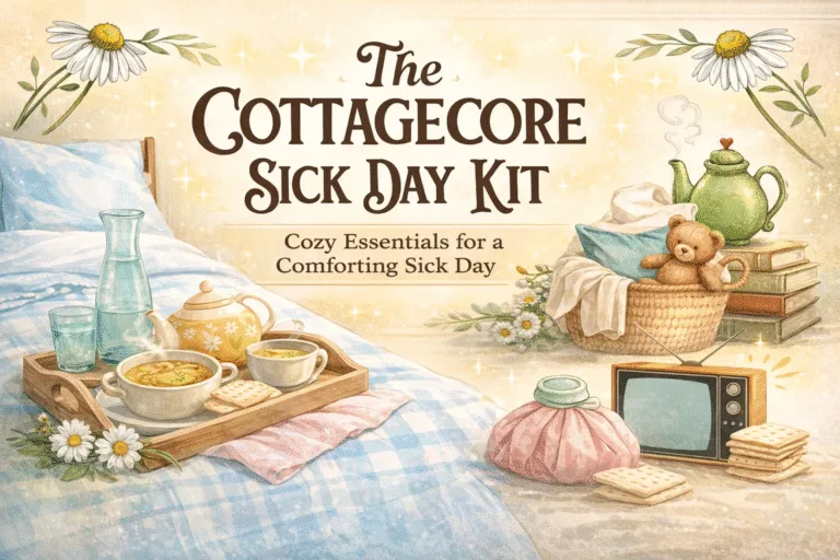 Cottagecore Sick Day Kit Essentials Cozy Aesthetic Care Package Ideas for Feeling Better