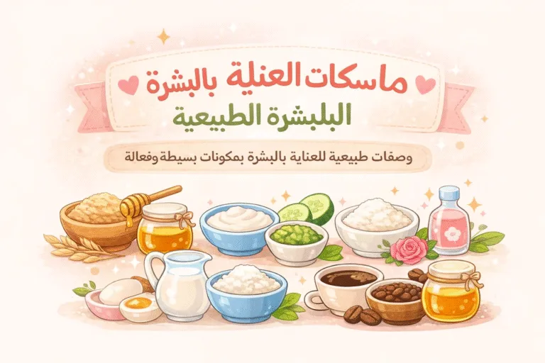 أفضل 8 ماسكات طبيعية للعناية بالبشرة وتفتيح الوجه في المنزل  خلطات سهلة لجمالك