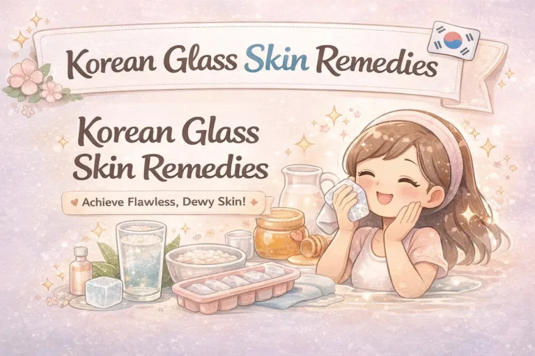 Korean Glass Skin Remedies Simple Rice Water  Honey DIY Face Mask for Glowing Skin