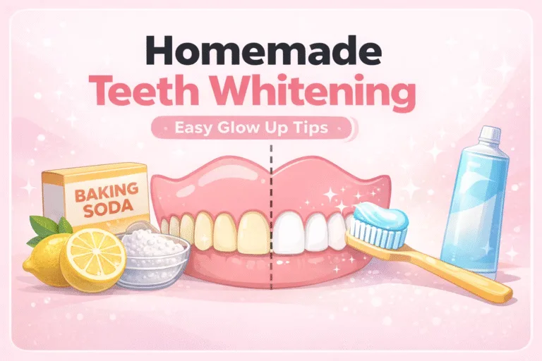 DIY Homemade Teeth Whitening at Home  Baking Soda  Lemon Glow Up Tips Pt.3