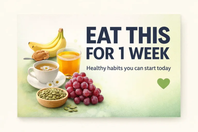 Eat This for 1 Week Daily Healthy Habits for Energy  Sleep