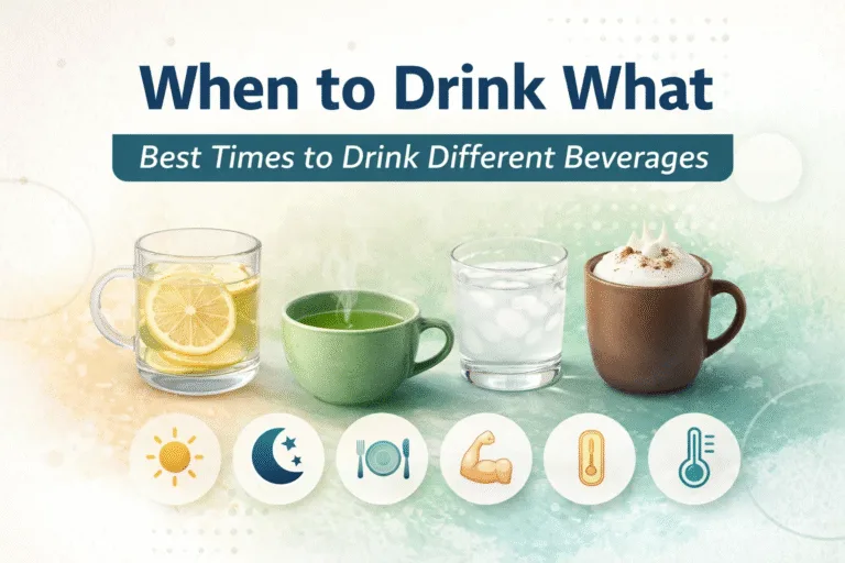 When to Drink What Best Daily Hydration  Wellness Routine