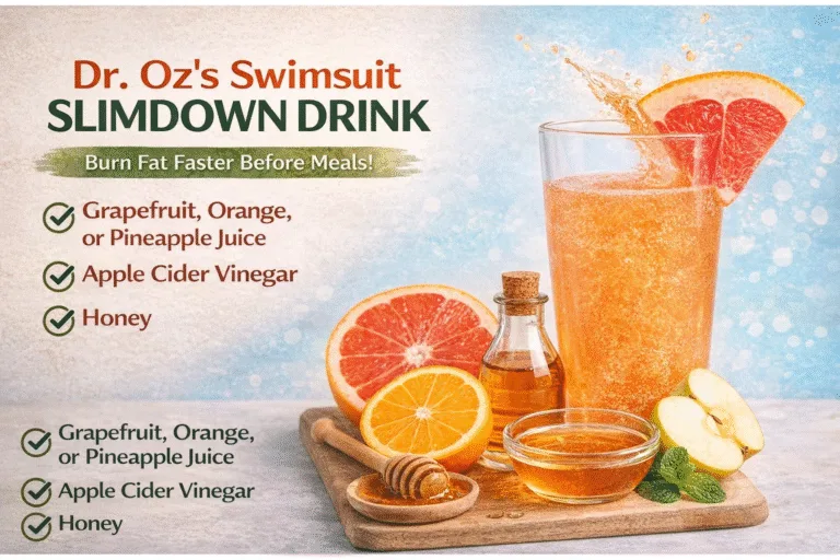 Dr. Ozs Swimsuit Slimdown Drink Burn Fat Faster with This 3-Ingredient Detox Recipe