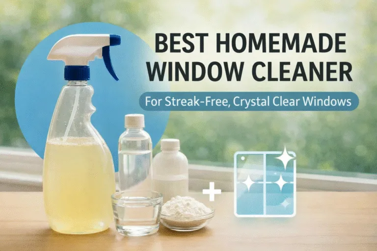 DIY Vinegar  Cornstarch Window Cleaner for Streak-Free Glass  Shiny Windows
