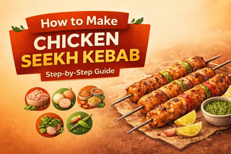 Juicy Chicken Seekh Kebab Recipe  Easy Ramzan Special Iftar Idea  Homemade Seekh Kabab Recipe