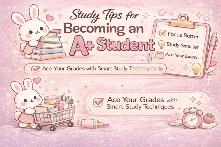 How to Become an A Student  Smart Study Techniques  Aesthetic School Tips