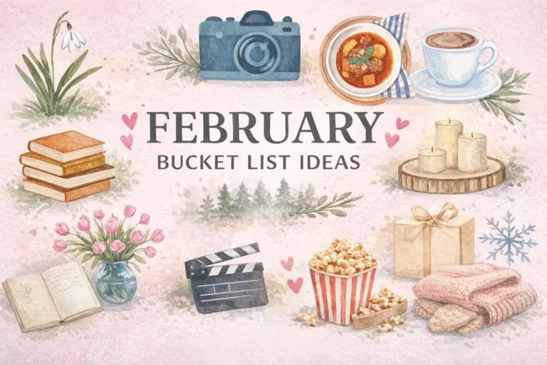 Cozy Aesthetic February Bucket List Ideas  Winter Activities