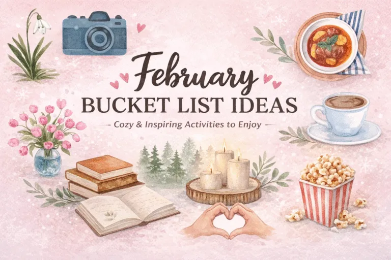 20 Best February Bucket List Ideas Cozy Winter Activities  Self-Care To-Do List