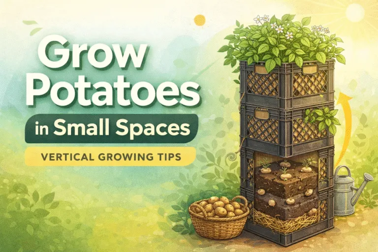 DIY Milk Crate Potato Tower Guide Grow 25 lbs of Potatoes in Small Spaces