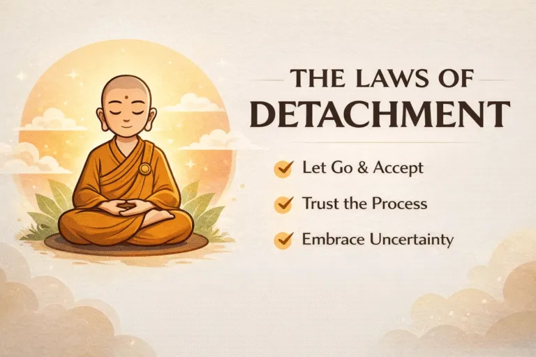 6 Laws of Detachment for Spiritual Peace  Mindful Living  Buddhist Wisdom for Inner Calm