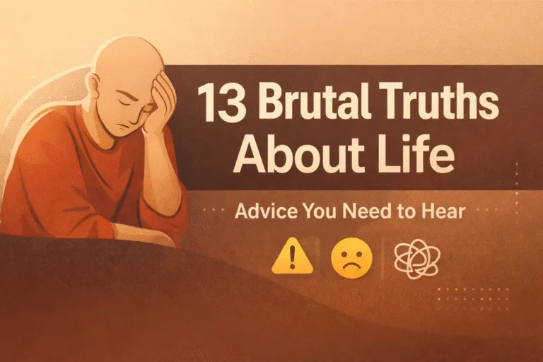 13 Brutal Life Lessons for Mental Clarity and Inner Peace  Monk Wisdom for Self-Growth