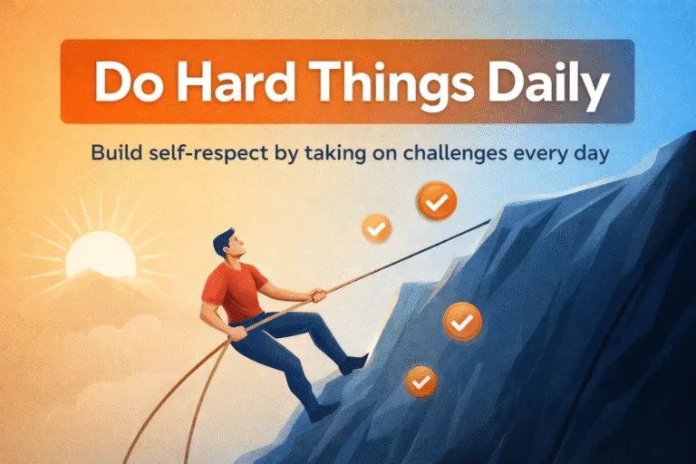 How to Build Self Respect and Discipline by Doing Hard Things Every Day