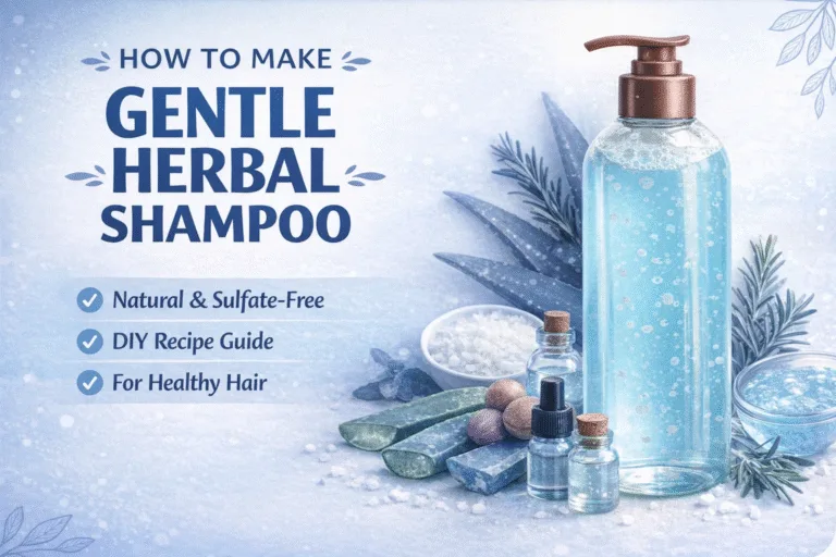DIY Gentle Herbal Shampoo Recipe  Sulfate-Free Liquid Castile Soap Hair Care Guide