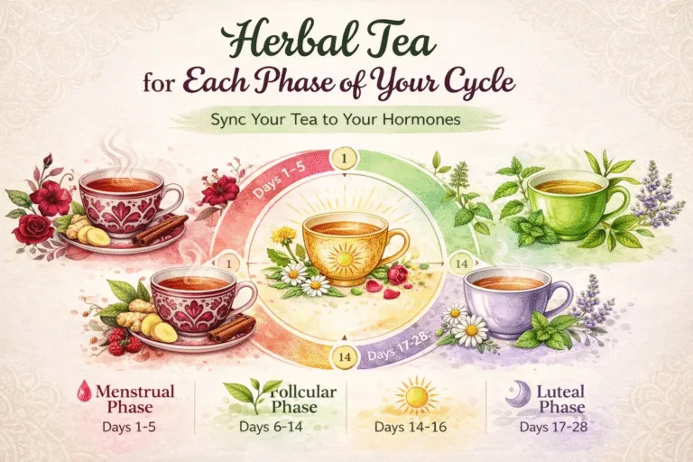Hormone Balancing Herbal Teas for Each Phase of Your Menstrual Cycle