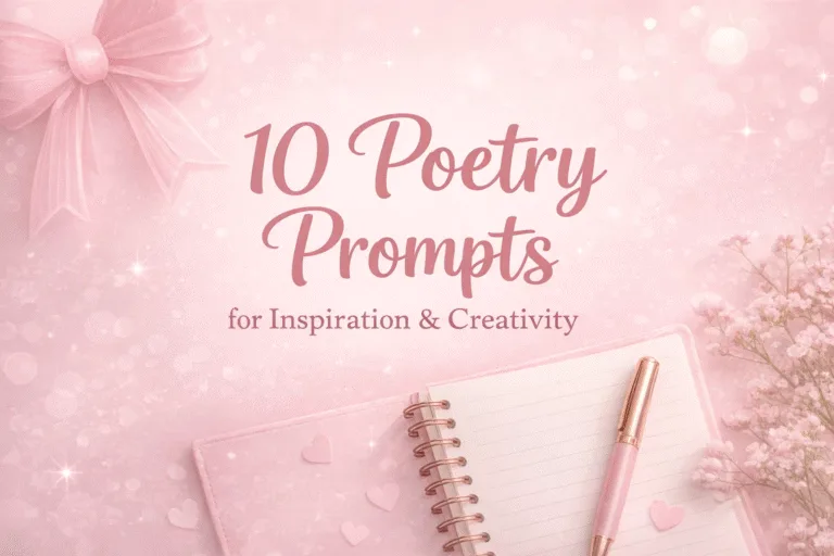 Aesthetic Pink Poetry Writing Prompts for Creative Inspiration  Dark Romance Writing Ideas