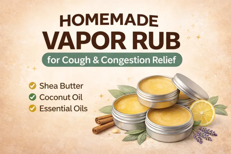 DIY Homemade Vapor Rub Recipe  Natural Essential Oil Relief for Cold  Congestion