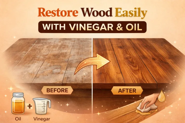 How to Restore Wood Furniture Naturally with Vinegar and Oil Easy DIY Polish Guide