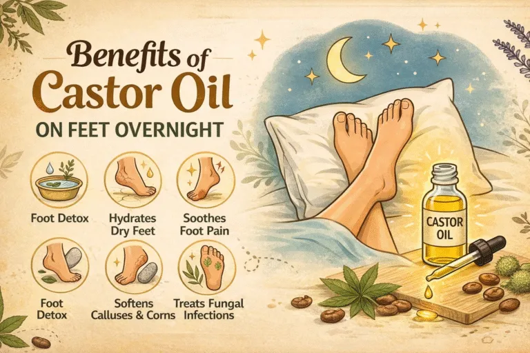 7 Benefits of Castor Oil for Feet Overnight Heal Cracked Heels  Pain