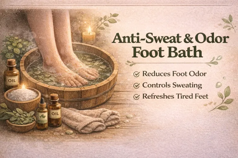 DIY Anti-Sweat  Odor Foot Bath Recipe  Natural Remedy for Smelly Feet  Sweaty Soles