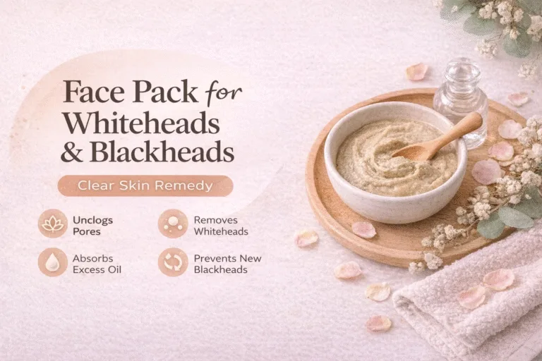 Multani Mitti  Rice Flour Face Pack for Whiteheads  Blackhead Removal