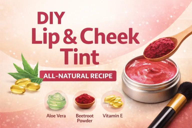DIY Natural Lip  Cheek Blush   Aloe Vera  Beetroot Glow Tint