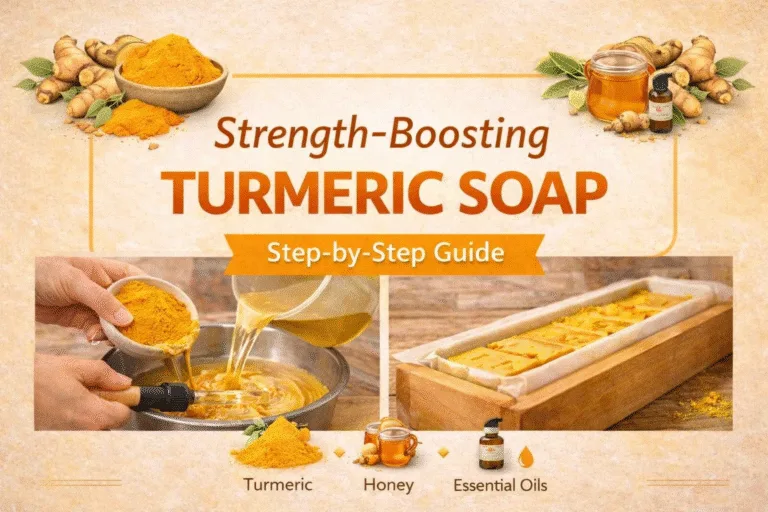 DIY Turmeric Soap Recipe for Strength  Resilience  Homemade Ginger  Honey Soap Guide