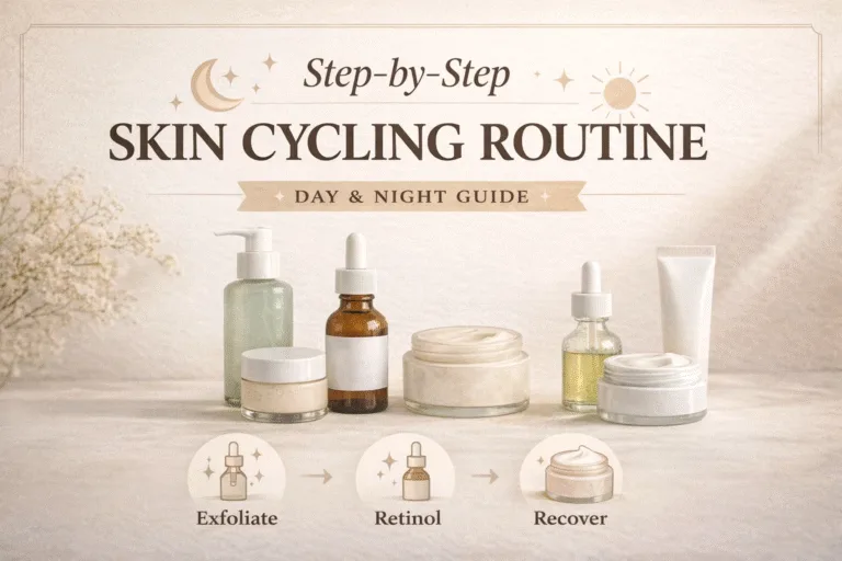 Step-by-Step Skin Cycling Routine Day  Night Guide for Glowy Skin  Barrier Repair