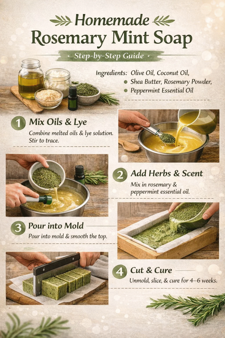 DIY Renewal Rosemary Mint Soap Recipe Step-by-Step Guide for Beginners