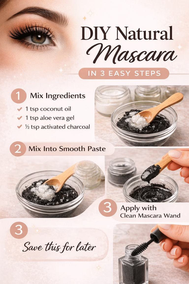 DIY Natural Mascara Recipe  3-Ingredient Non-Toxic Eye Makeup Tutorial