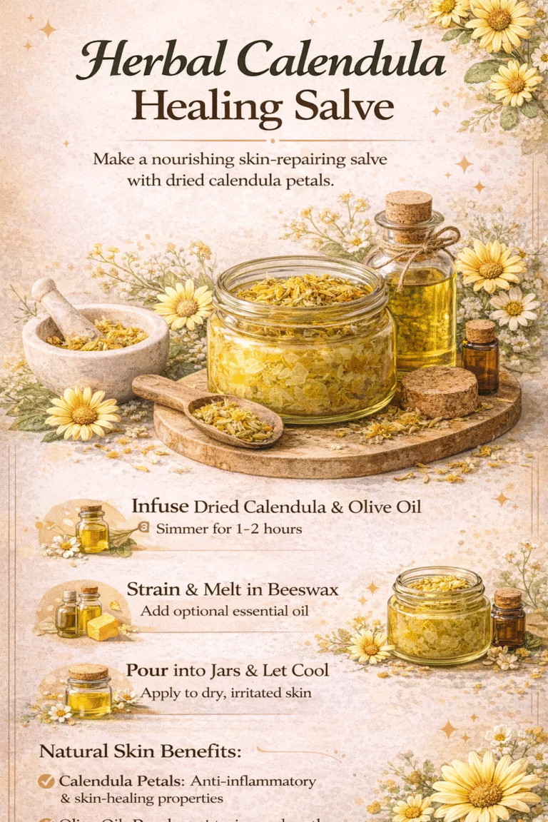 DIY Calendula Healing Salve Recipe  Natural Herbal Skin Care  Calendula Oil How-To