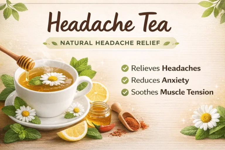 Natural Headache Relief Tea Recipe  Best Home Remedy for Migraines  Anxiety