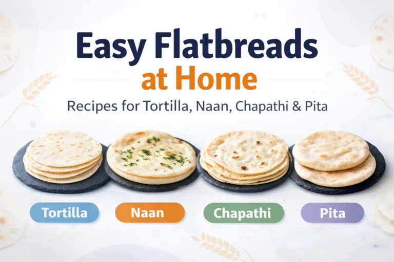 4 Simple Homemade Flatbread Recipes – Tortillas, Pita, Naan  Chapathi Recipe Guide
